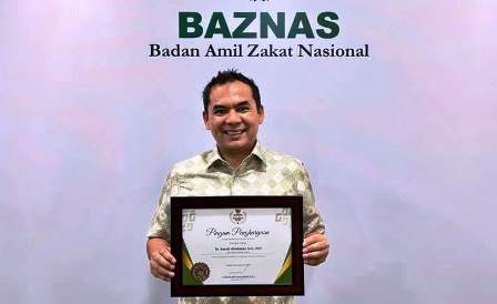 Sayuti Abubakar Raih Penghargaan BAZNAS, Ini Kriterianya